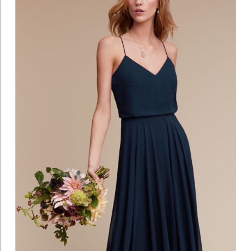 BHLDN - Jenny Yoo 💙 navy bridesmaid dress - Picture 2 of 5